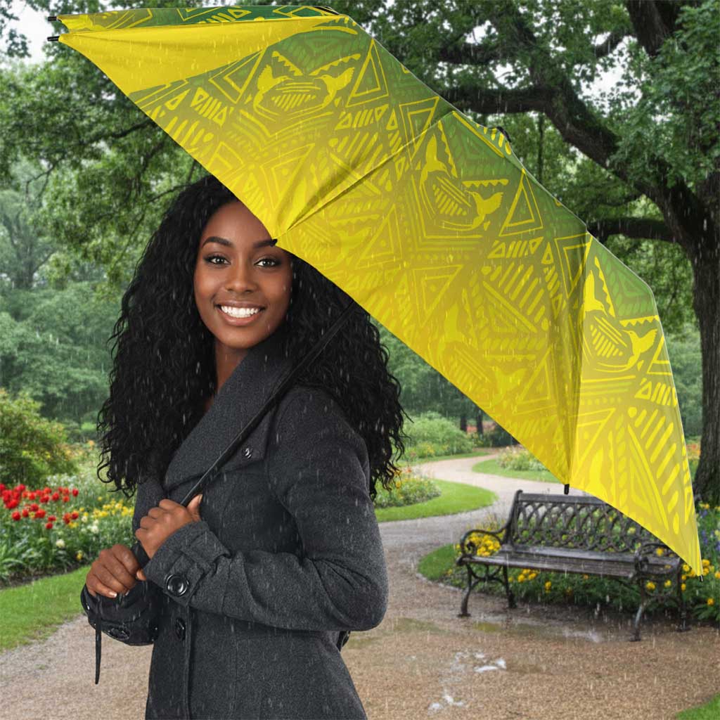 Afro-Jamaicans Custom Umbrella Reggae Boyz With Traditional Pattern