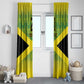 Afro-Jamaicans Custom Window Curtain Reggae Boyz With Traditional Pattern