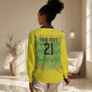 Afro-Jamaicans Custom Women Casual Shirt Reggae Boyz With Traditional Pattern