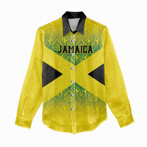 Afro-Jamaicans Custom Women Casual Shirt Reggae Boyz With Traditional Pattern