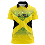 Afro-Jamaicans Custom Women Polo Shirt Reggae Boyz With Traditional Pattern