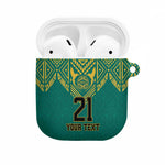 Afro-Jamaicans Tribal Custom Football AirPods Case Green Style