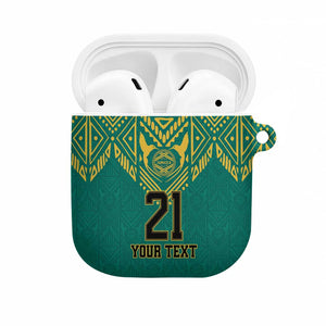 Afro-Jamaicans Tribal Custom Football AirPods Case Green Style