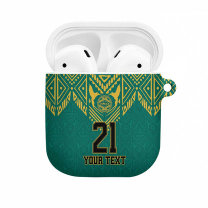 Afro-Jamaicans Tribal Custom Football AirPods Case Green Style