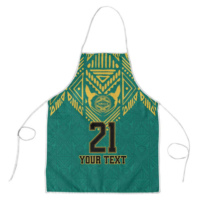 Afro-Jamaicans Tribal Custom Football Apron Green Style