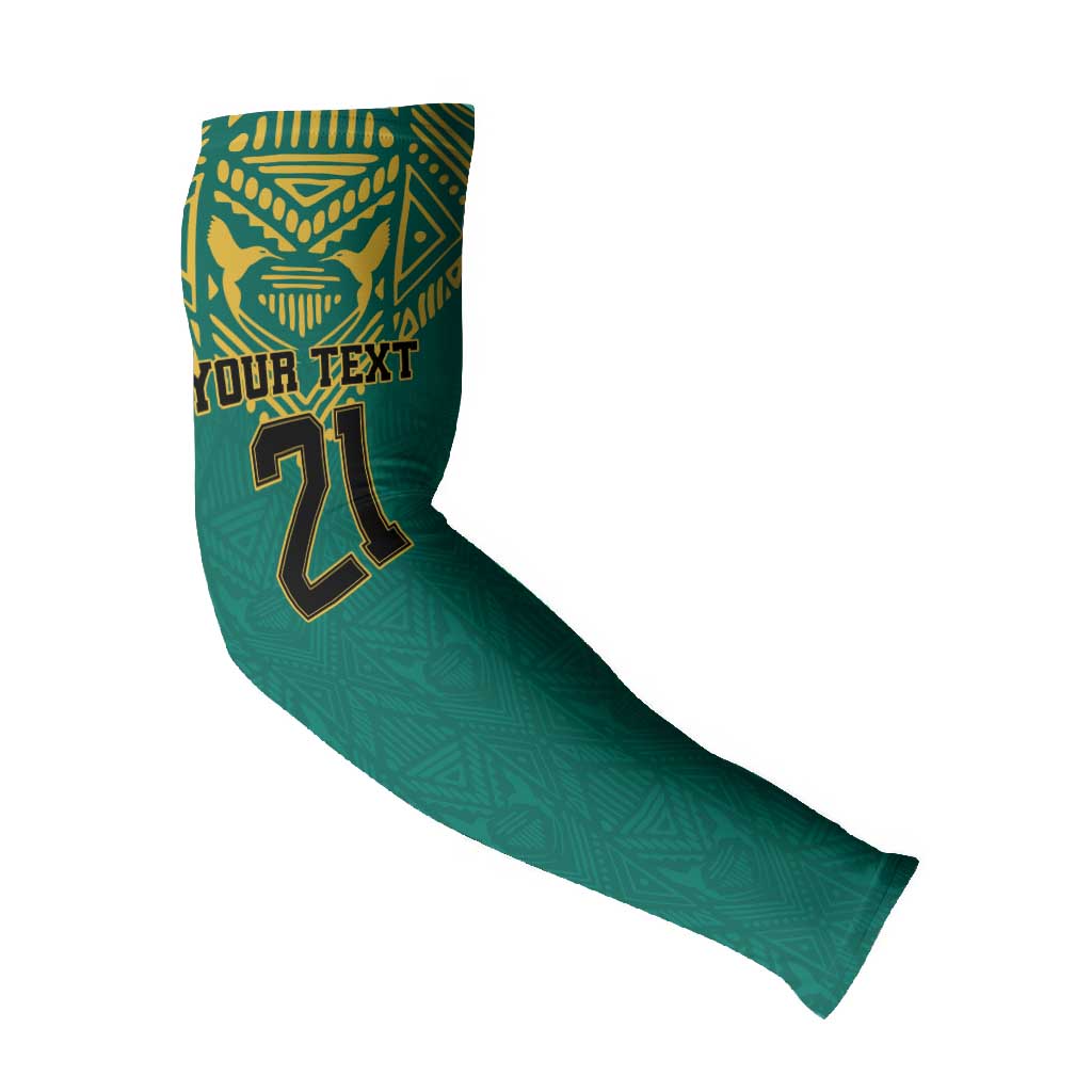 Afro-Jamaicans Tribal Custom Football Arm Sleeves Green Style