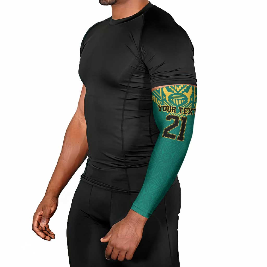 Afro-Jamaicans Tribal Custom Football Arm Sleeves Green Style