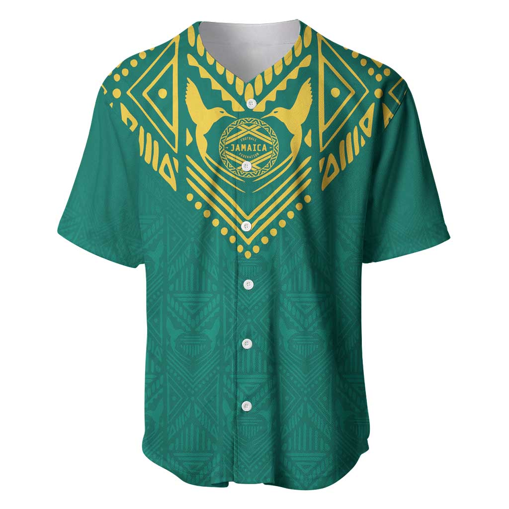 Afro-Jamaicans Tribal Custom Football Baseball Jersey Green Style