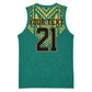 Afro-Jamaicans Tribal Custom Football Basketball Jersey Green Style LT9