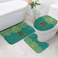 Afro-Jamaicans Tribal Custom Football Bathroom Set Green Style