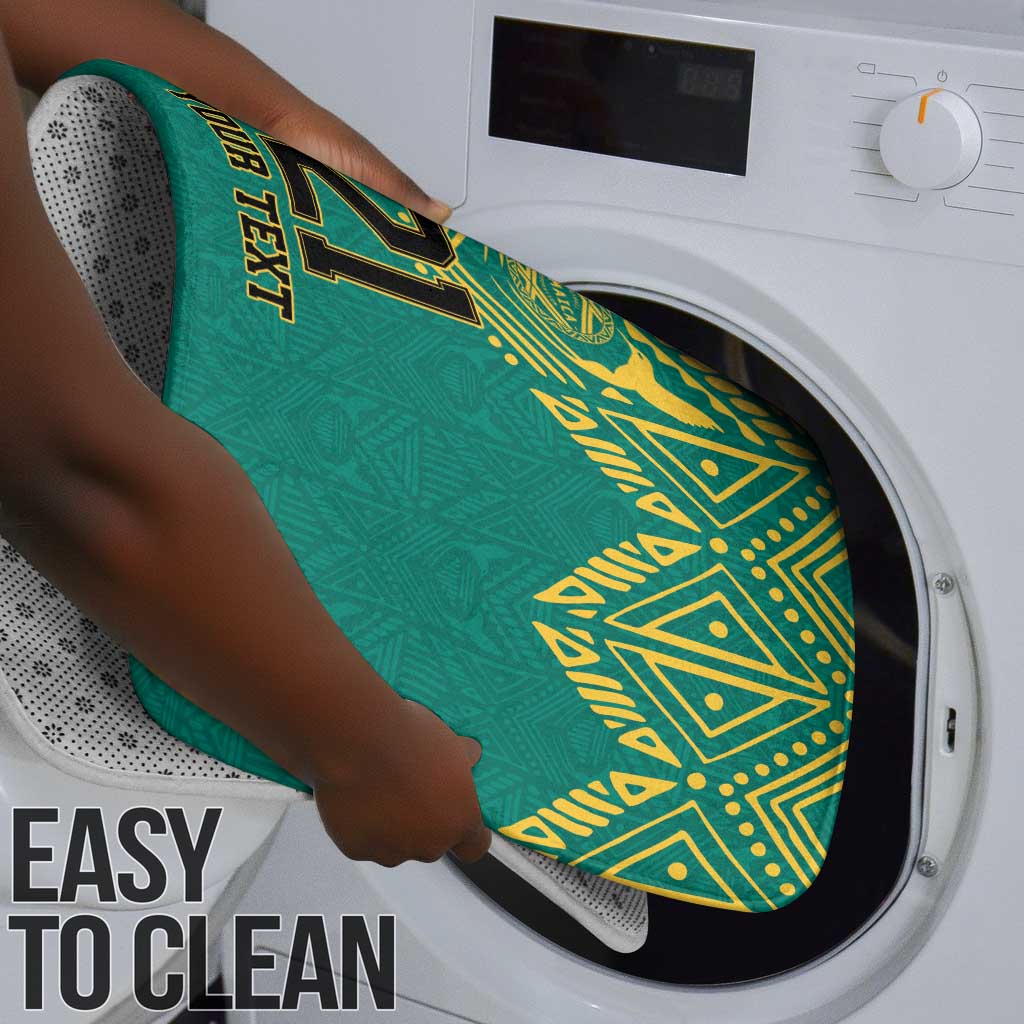 Afro-Jamaicans Tribal Custom Football Bathroom Set Green Style