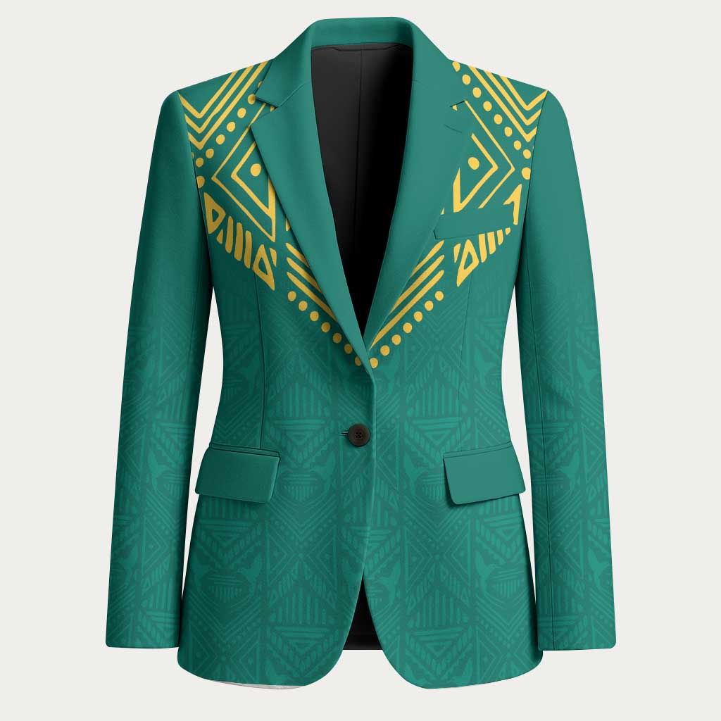 Afro-Jamaicans Tribal Custom Football Blazer Green Style