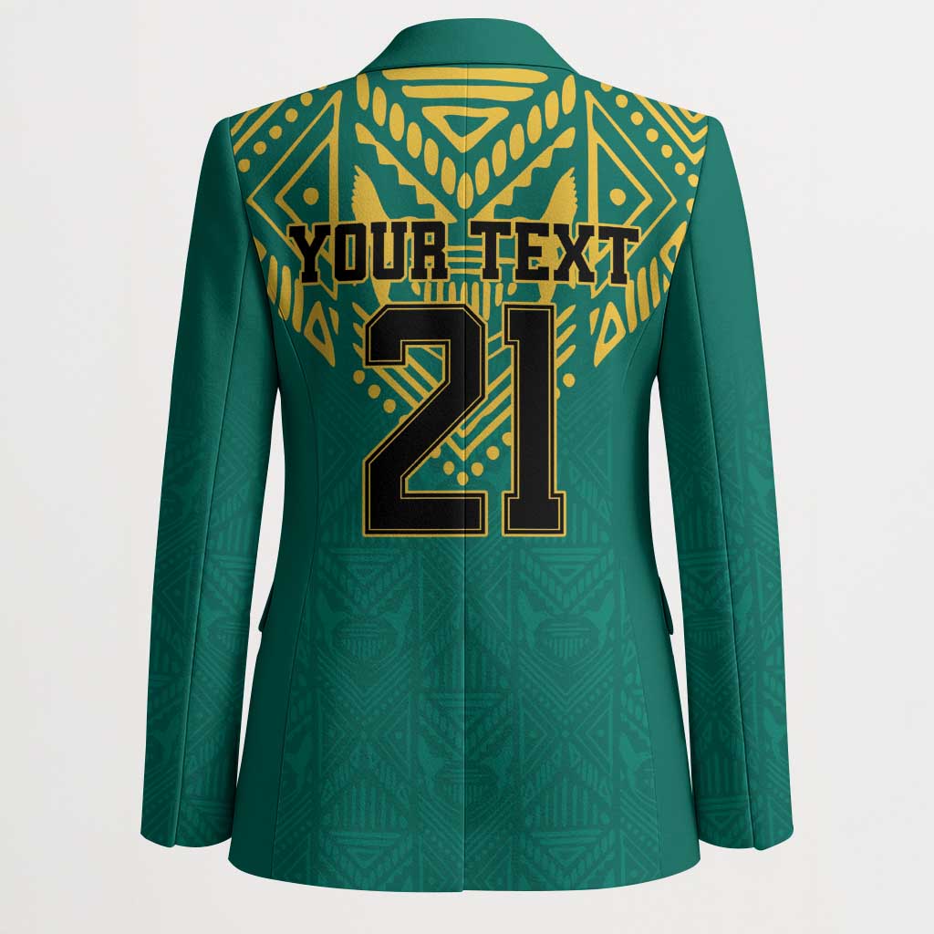 Afro-Jamaicans Tribal Custom Football Blazer Green Style