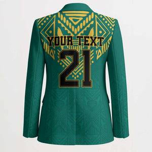 Afro-Jamaicans Tribal Custom Football Blazer Green Style