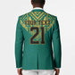 Afro-Jamaicans Tribal Custom Football Blazer Green Style