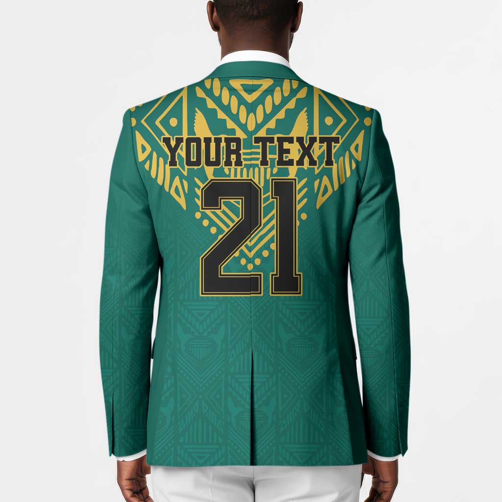 Afro-Jamaicans Tribal Custom Football Blazer Green Style