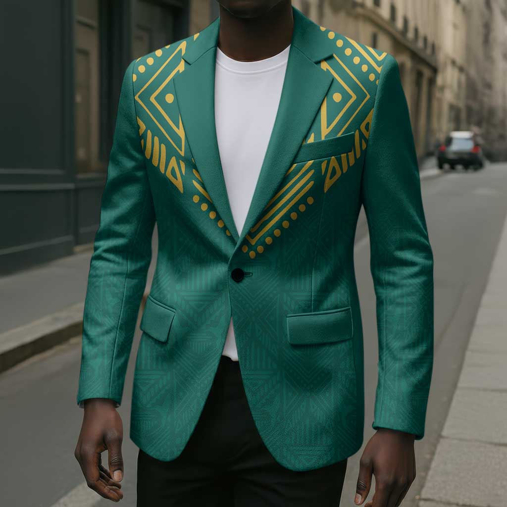 Afro-Jamaicans Tribal Custom Football Blazer Green Style