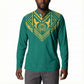Afro-Jamaicans Tribal Custom Football Button Sweatshirt Green Style