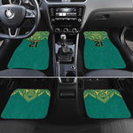 Afro-Jamaicans Tribal Custom Football Car Mats Green Style