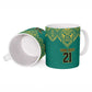 Afro-Jamaicans Tribal Custom Football Ceramic Mug Green Style