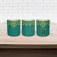 Afro-Jamaicans Tribal Custom Football Ceramic Mug Green Style