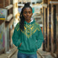 Afro-Jamaicans Tribal Custom Football Hoodie Green Style