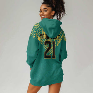 Afro-Jamaicans Tribal Custom Football Hoodie Dress Green Style