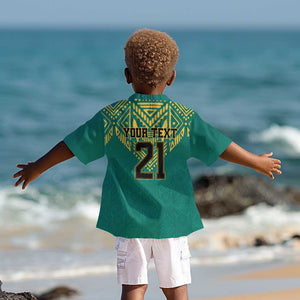 Afro-Jamaicans Tribal Custom Football Kid Hawaiian Shirt Green Style