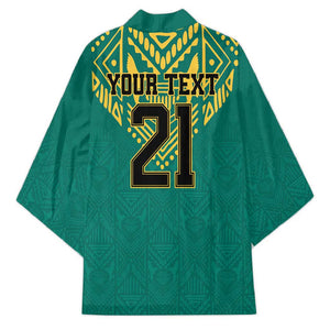 Afro-Jamaicans Tribal Custom Football Kimono Green Style