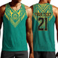 Afro-Jamaicans Tribal Custom Football Men Tank Top Green Style
