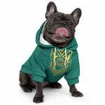 Afro-Jamaicans Tribal Custom Football Pet Hoodie Green Style