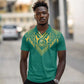 Afro-Jamaicans Tribal Custom Football Polo Shirt Green Style