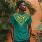 Afro-Jamaicans Tribal Custom Football T shirt Green Style