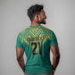 Afro-Jamaicans Tribal Custom Football T shirt Green Style