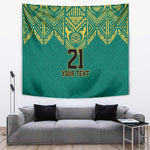 Afro-Jamaicans Tribal Custom Football Tapestry Green Style