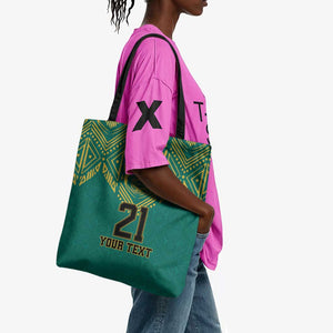 Afro-Jamaicans Tribal Custom Football Tote Bag Green Style