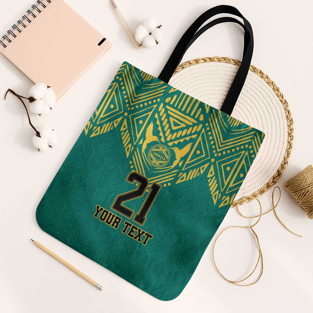 Afro-Jamaicans Tribal Custom Football Tote Bag Green Style
