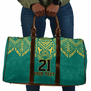 Afro-Jamaicans Tribal Custom Football Travel Bag Green Style