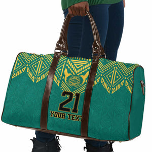 Afro-Jamaicans Tribal Custom Football Travel Bag Green Style