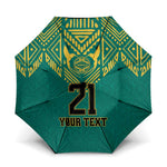 Afro-Jamaicans Tribal Custom Football Umbrella Green Style