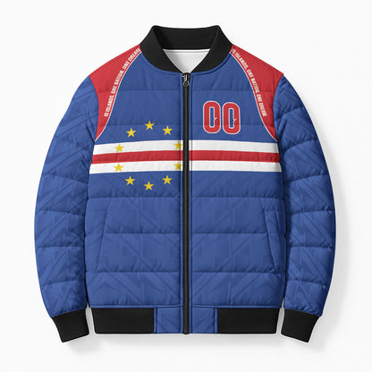 Cape Verde Atlantic Stars Custom Bomber Puffer Jacket Football 2026 Supporter
