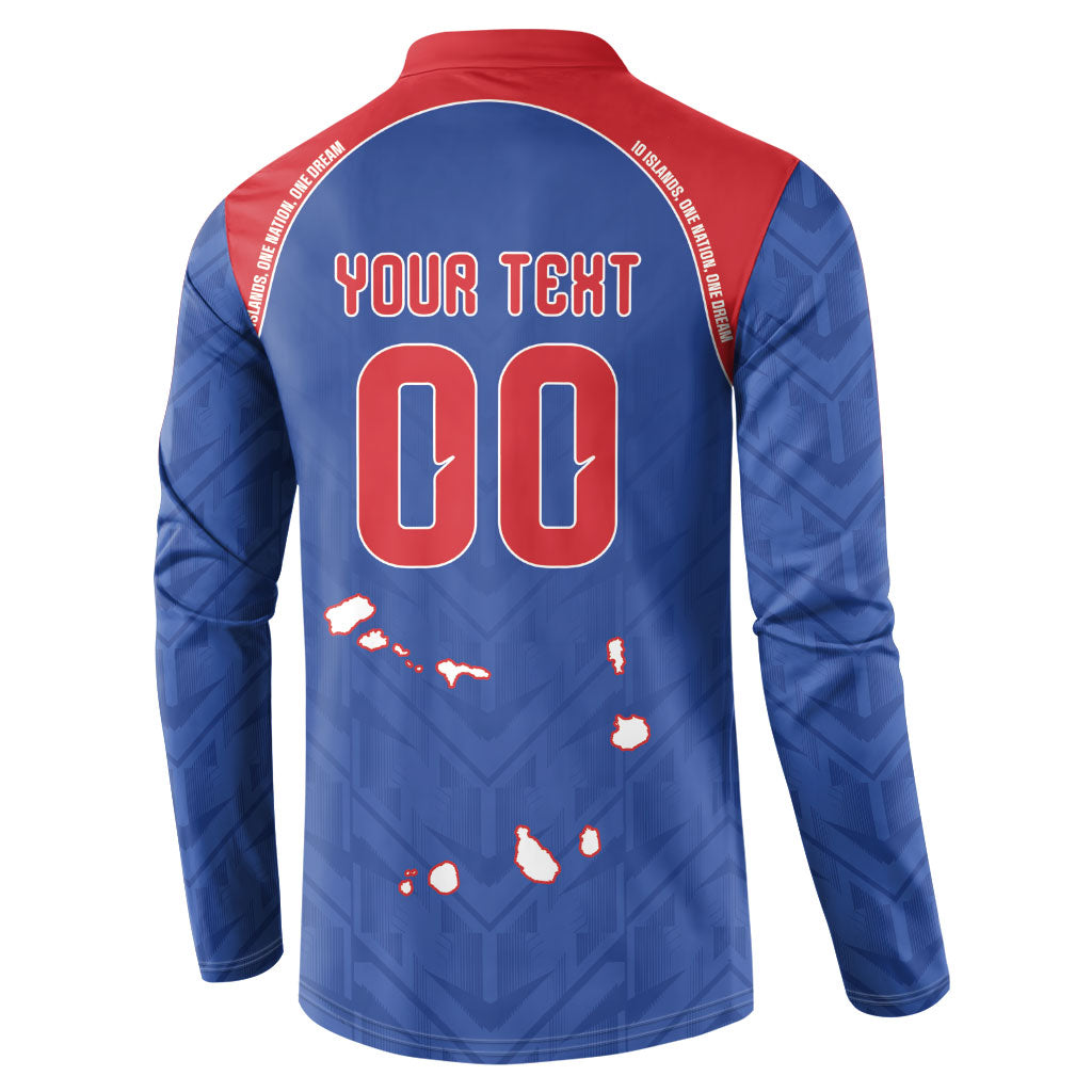 Cape Verde Atlantic Stars Custom Button Sweatshirt Football 2026 Supporter