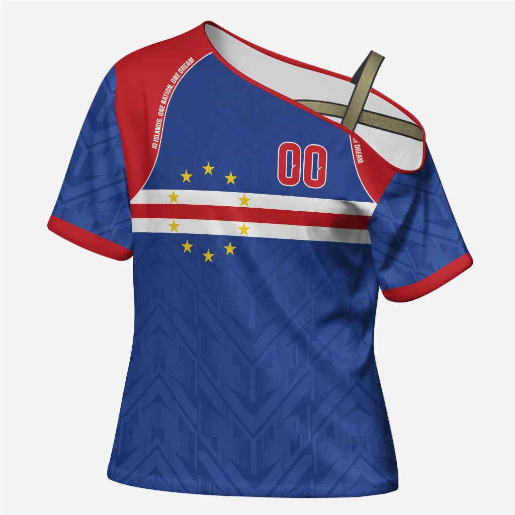 Cape Verde Atlantic Stars Custom Cross Shoulder Shirt Football 2026 Supporter