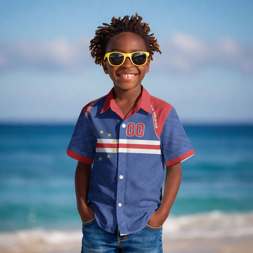Cape Verde Atlantic Stars Custom Kid Hawaiian Shirt Football 2026 Supporter