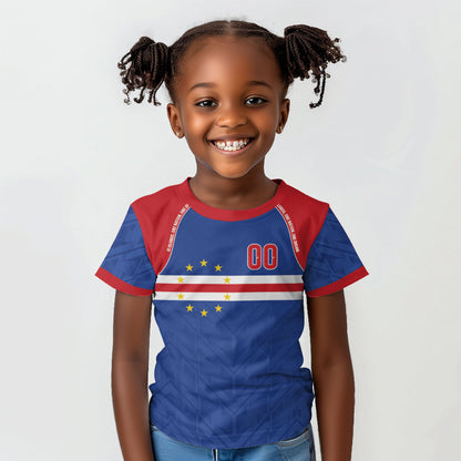 Cape Verde Atlantic Stars Custom Kid T shirt Football 2026 Supporter
