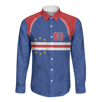 Cape Verde Atlantic Stars Custom Long Sleeve Button Shirt Football 2026 Supporter