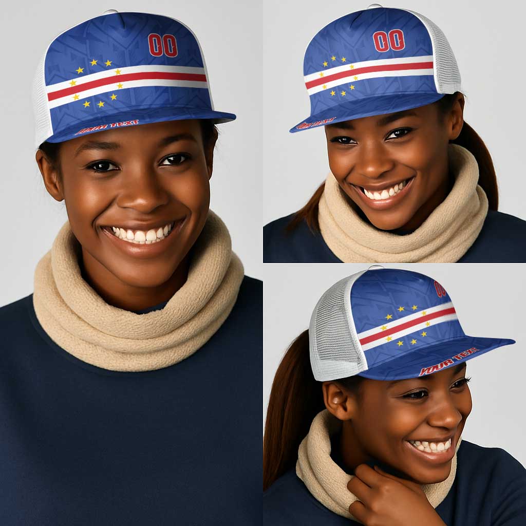 Cape Verde Atlantic Stars Personalized Mesh Trucker Cap Football 2026 Supporter