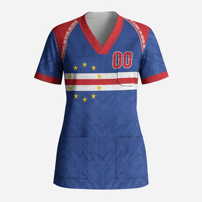 Cape Verde Atlantic Stars Custom Scrub Top Football 2026 Supporter