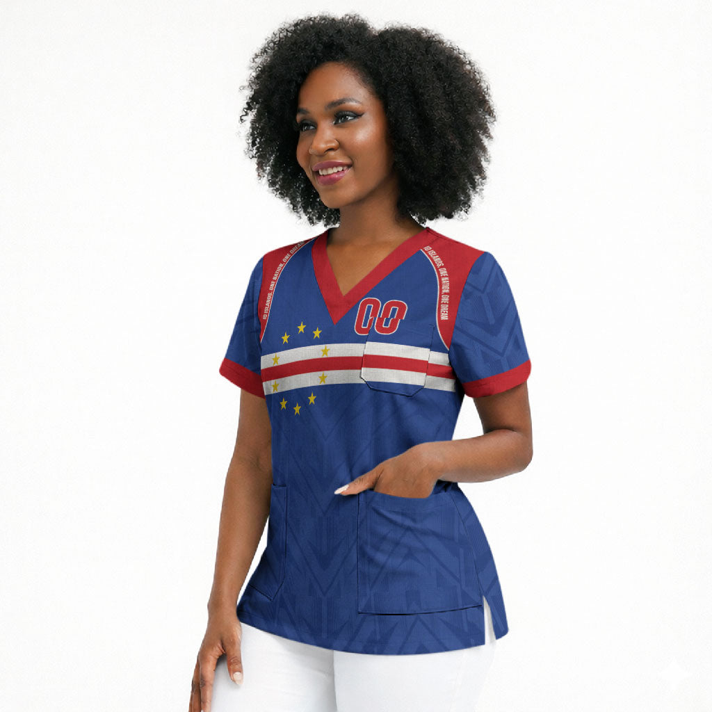 Cape Verde Atlantic Stars Custom Scrub Top Football 2026 Supporter
