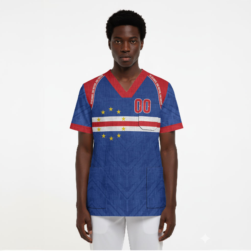 Cape Verde Atlantic Stars Custom Scrub Top Football 2026 Supporter
